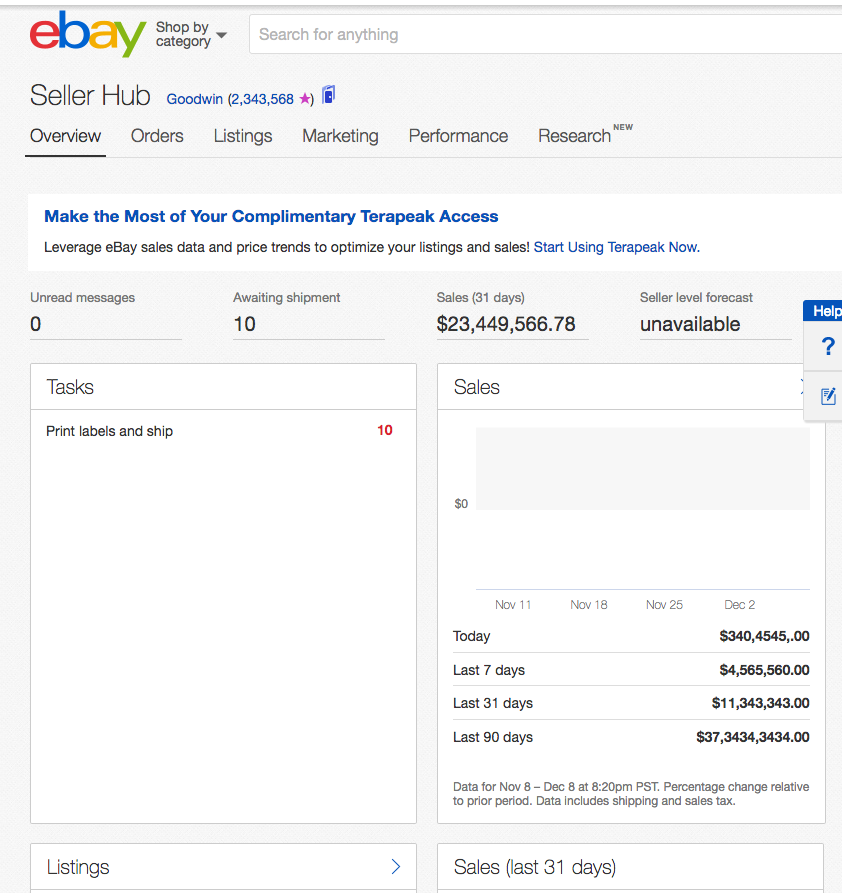 Apa yang dimaksud dengan eBay Seller Hub?